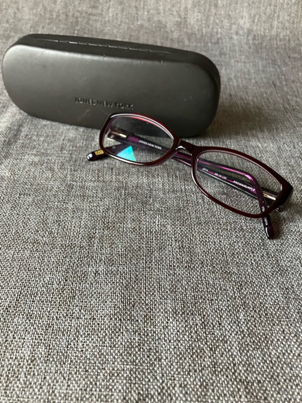 Jones New York Women's Deep Burgundy Oval Reading Glasses